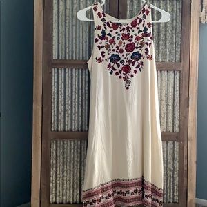 Ivory Floral Dress